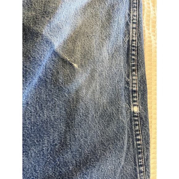 Wrangler Relaxed Fit Destressed Straight Leg High Waisted Western Wear Jeans 31 - Picture 12 of 14